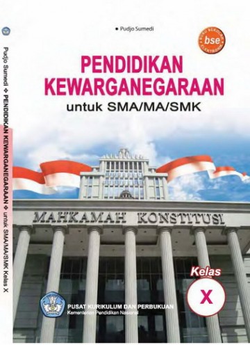 Buku Pendidikan Kewarganegaraan Kelas 10 SMA/SMK