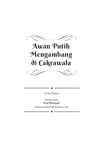 Awan Putih Mengambang di Cakrawala