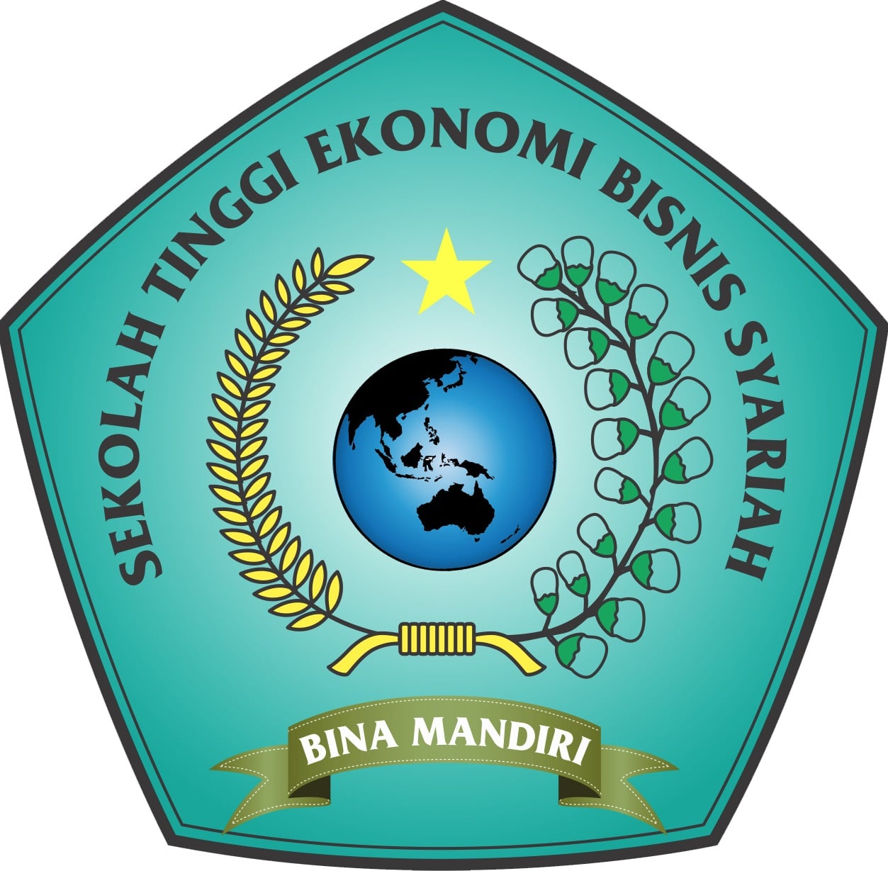 Logo Sekolah Tinggi Ekonomi Bisnis Islam Syari'ah Bina Mandiri Cileungsu Bogor