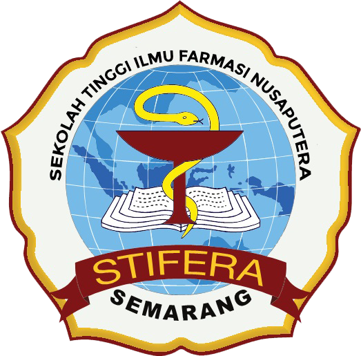 Logo Sekolah Tinggi Ilmu Farmasi Nusaputera